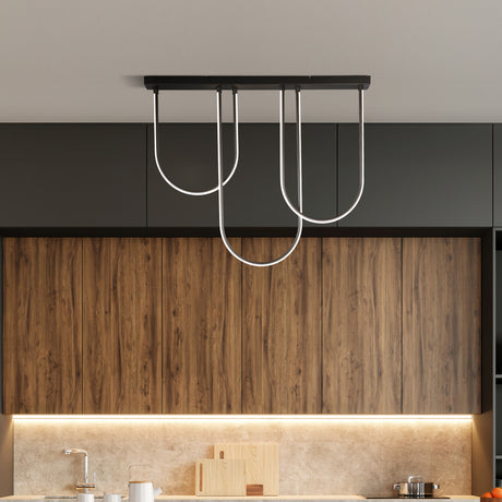 Searchlight Electric Chime LED Flush Matt Black Metal 23325BK