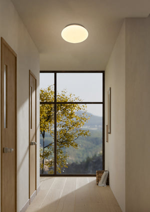 Searchlight Electric Malta LED Flush - White acrylic 23381-30WH