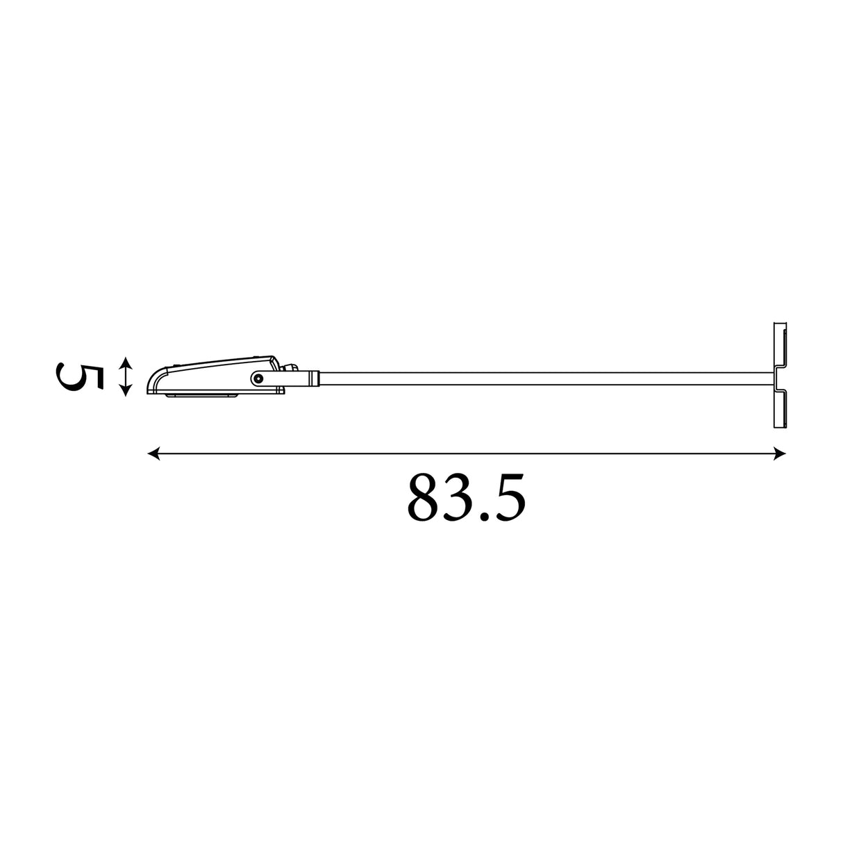 Searchlight Electric Pub Outdoor Wall Light - Black Metal & Polycarbonate 2340BK
