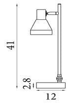 Searchlight Electric Westminster Table Lamp - Black, Satin Brass Metal & Smoked 23802-1SM