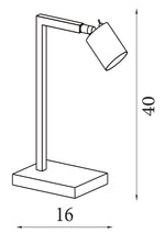 Searchlight Electric Office 1Lt Table Lamp, Latte Metal 24108LT