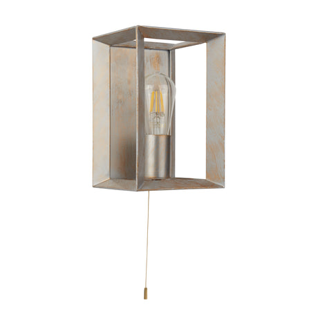 Searchlight Electric Heaton Wall Light - Brushed Gold/Silver Metal 2411SI