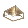 Heaton 2Lt Flush  - Brushed Gold/Silver Metal