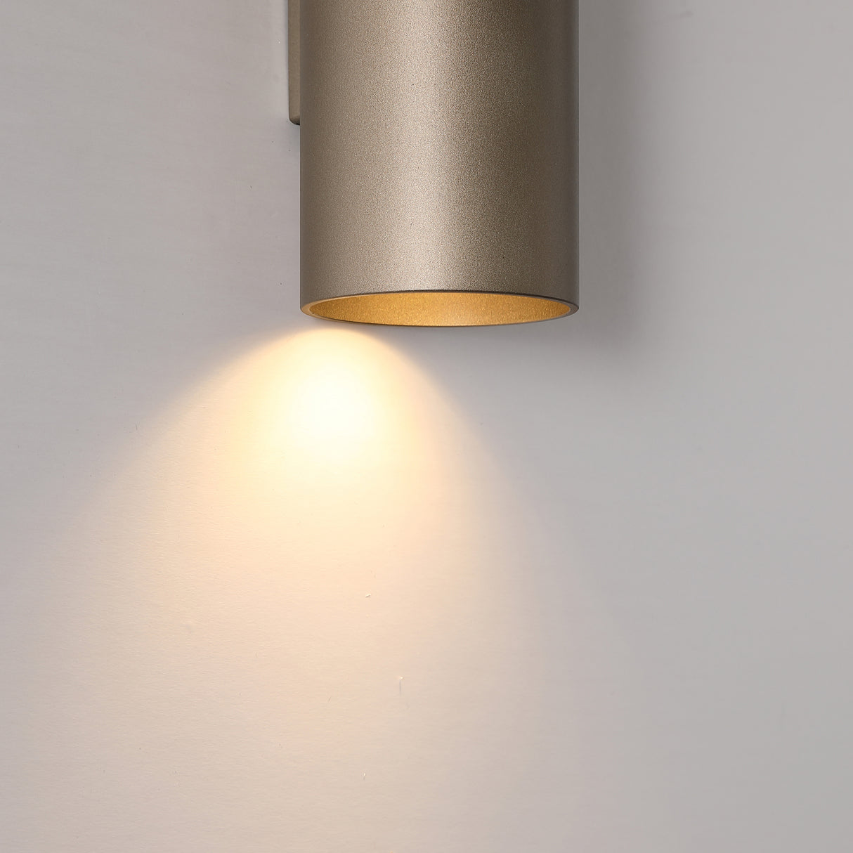Searchlight Electric Cyls Cylinder Up&Down Wall Light, GU10, Latte 24125LT