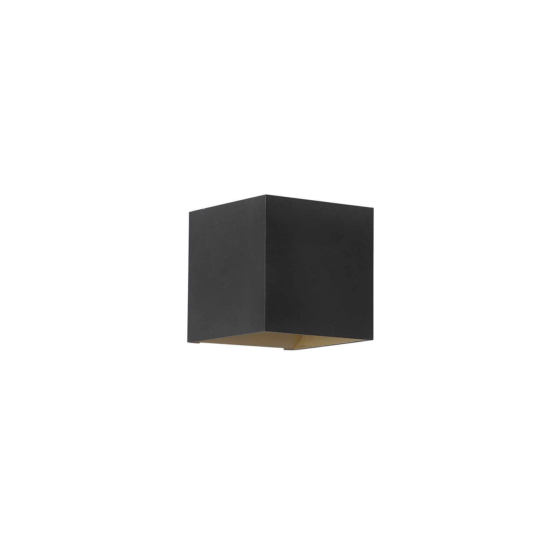 Searchlight Electric Newton Square Up&Down Wall Light, G9, Black/Gold 24127BG