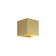 Newton Square Up&Down Wall Light, G9, Gold