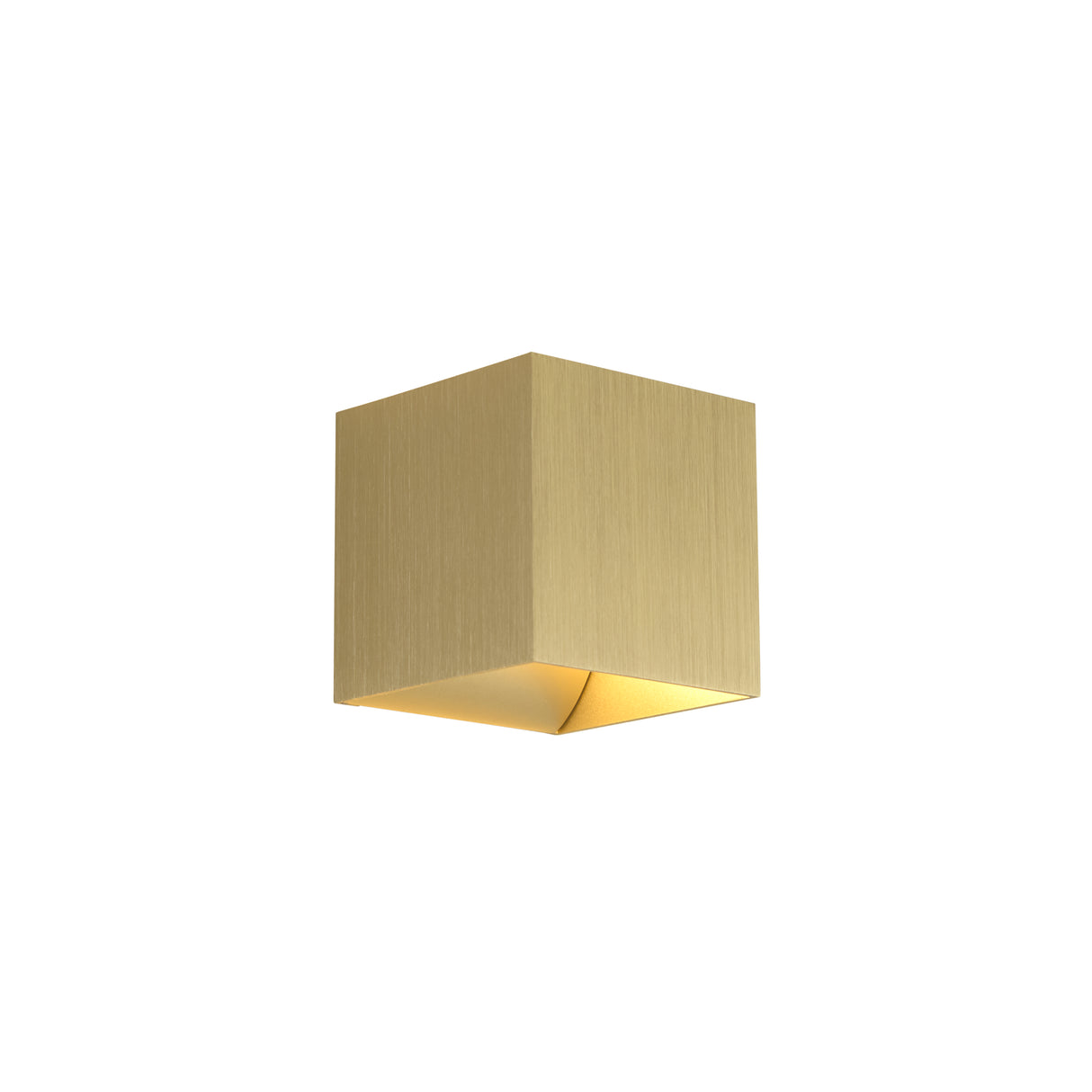 Newton Square Up&Down Wall Light, G9, Gold