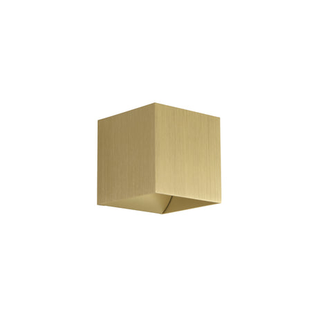 Searchlight Electric Newton Square Up&Down Wall Light, G9, Gold 24127GO
