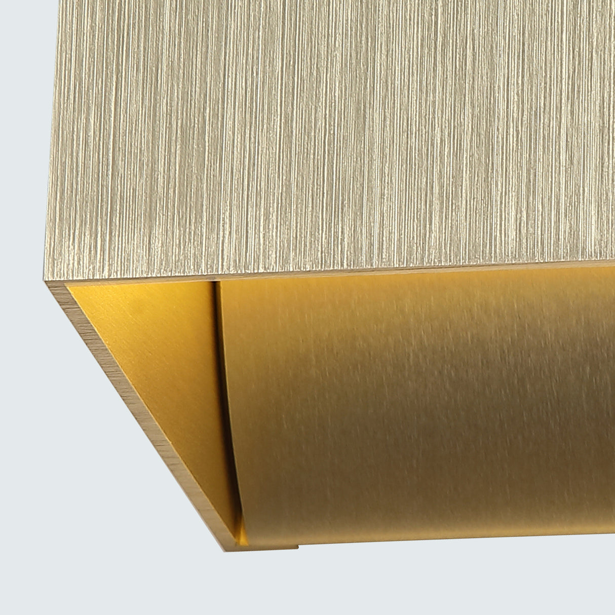 Searchlight Electric Newton Square Up&Down Wall Light, G9, Gold 24127GO