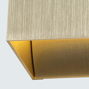 Searchlight Electric Newton Square Up&Down Wall Light, G9, Gold 24127GO