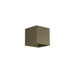 Searchlight Electric Newton Square Up&Down Wall Light, G9, Latte 24127LT