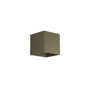 Searchlight Electric Newton Square Up&Down Wall Light, G9, Latte 24127LT