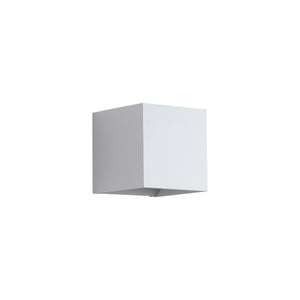 Searchlight Electric Newton Square Up&Down Wall Light, G9, White 24127WH