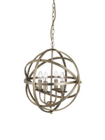 Orbit 4Lt Pendant  - Antique Brass Metal