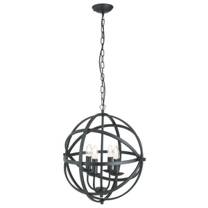 Orbit 4Lt Pendant  - Black Metal