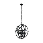 Searchlight Electric Orbit 4Lt Pendant  - Black Metal 2474-4BK