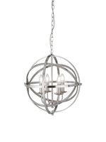 Orbit 4Lt Pendant  - Satin Silver Metal