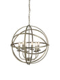 Orbit 6Lt Pendant  - Antique Brass Metal