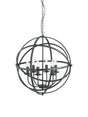 Orbit 6Lt Pendant - Black Metal