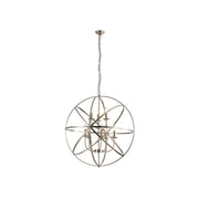 Orbit 8Lt Pendant, Antique Brass Metal