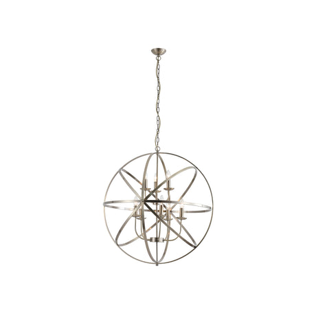 Orbit 8Lt Pendant, Antique Brass Metal