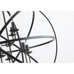 Searchlight Electric Orbit 8Lt Pendant, Matt Black  Metal 2478-8BK