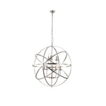 Orbit 8Lt Pendant, Satin Silver Metal