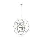 Searchlight Electric Orbit 8Lt Pendant, Satin Silver Metal 2478-8SS