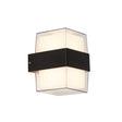 Pittsburgh Outdoor Wall Light  - Black Metal & Opal