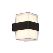 Pittsburgh Outdoor Wall Light  - Black Metal & Opal