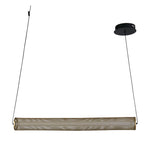 Searchlight Electric Thread LED Pendant Gold Mesh and Matt Black 25151-1BK