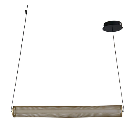 Searchlight Electric Thread LED Pendant Gold Mesh and Matt Black 25151-1BK