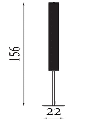 Searchlight Electric Thread LED Floor Lamp, Gold Mesh and Matt Black Metal 25153-1BK