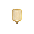Wire Mesh Effect Drum Lamp - Gold Metal
