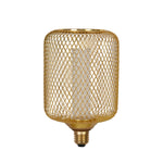Searchlight Electric Wire Mesh Effect Drum Lamp - Gold Metal 26002GO