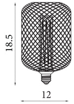 Searchlight Electric Wire Mesh Effect Drum Lamp - Gold Metal 26002GO