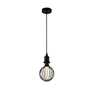 Globe Lamp - Black Metal