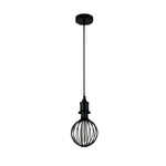 Searchlight Electric Globe Lamp - Black Metal 26004BK