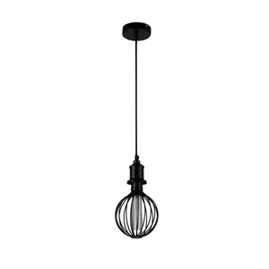 Searchlight Electric Globe Lamp - Black Metal 26004BK