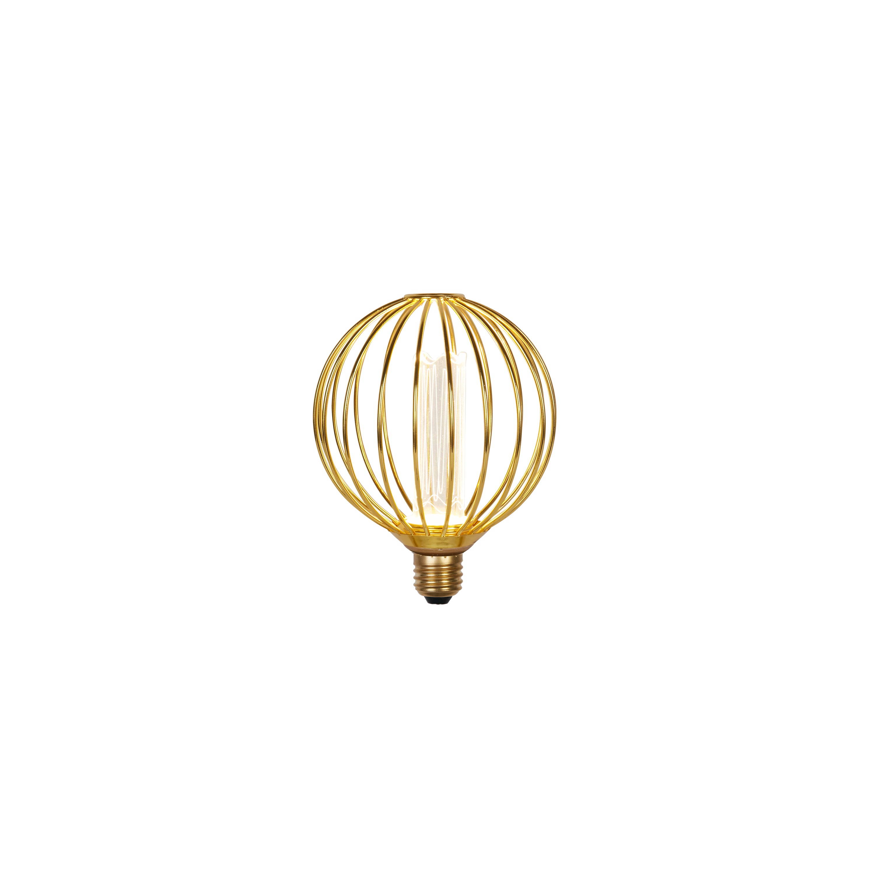 Globe Lamp - Gold Metal