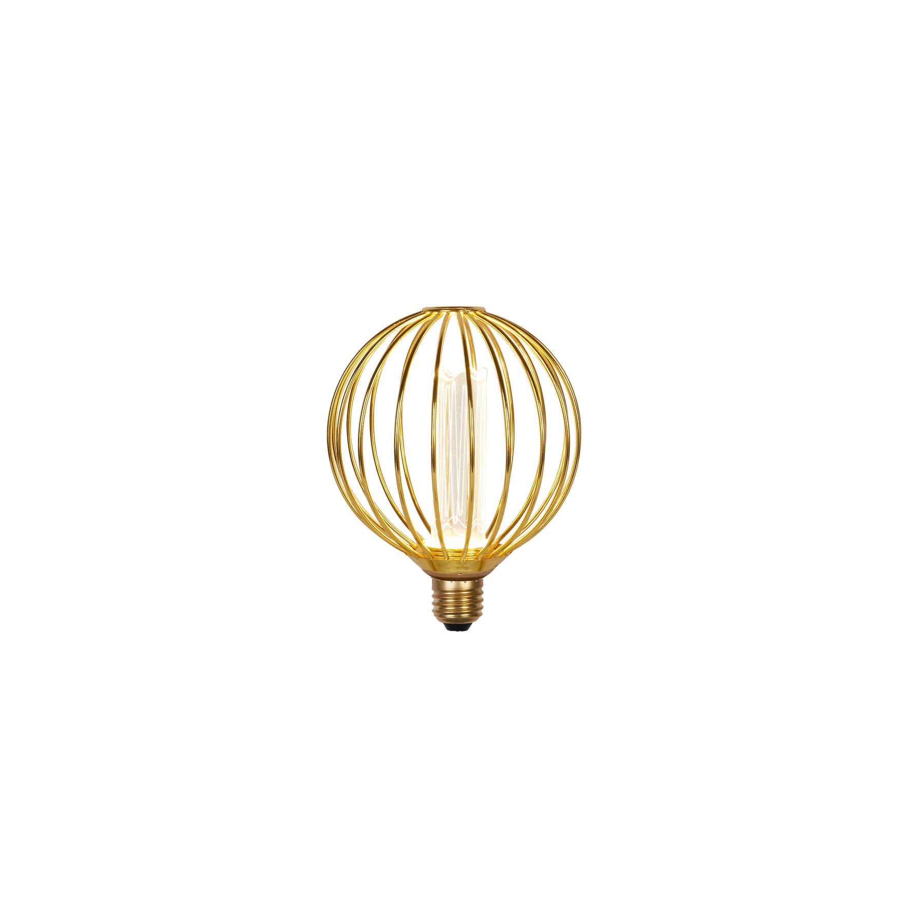 Globe Lamp - Gold Metal
