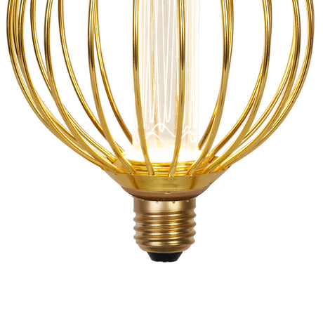 Searchlight Electric Globe Lamp - Gold Metal 26004GO