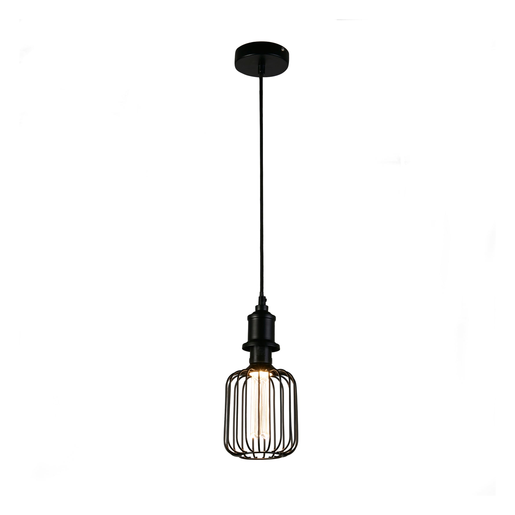 Drum Lamp - Black Metal
