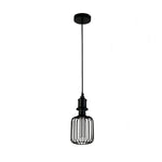 Searchlight Electric Drum Lamp - Black Metal 26005BK