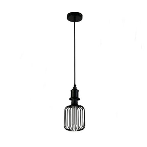 Searchlight Electric Drum Lamp - Black Metal 26005BK