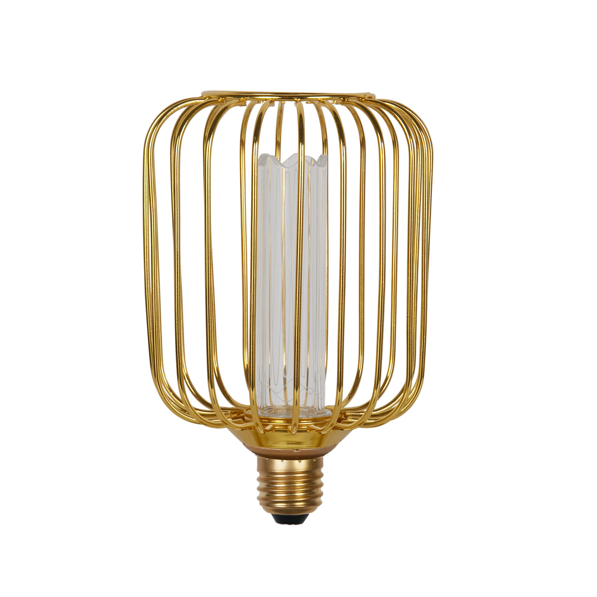Searchlight Electric Drum Lamp - Gold Metal 26005GO