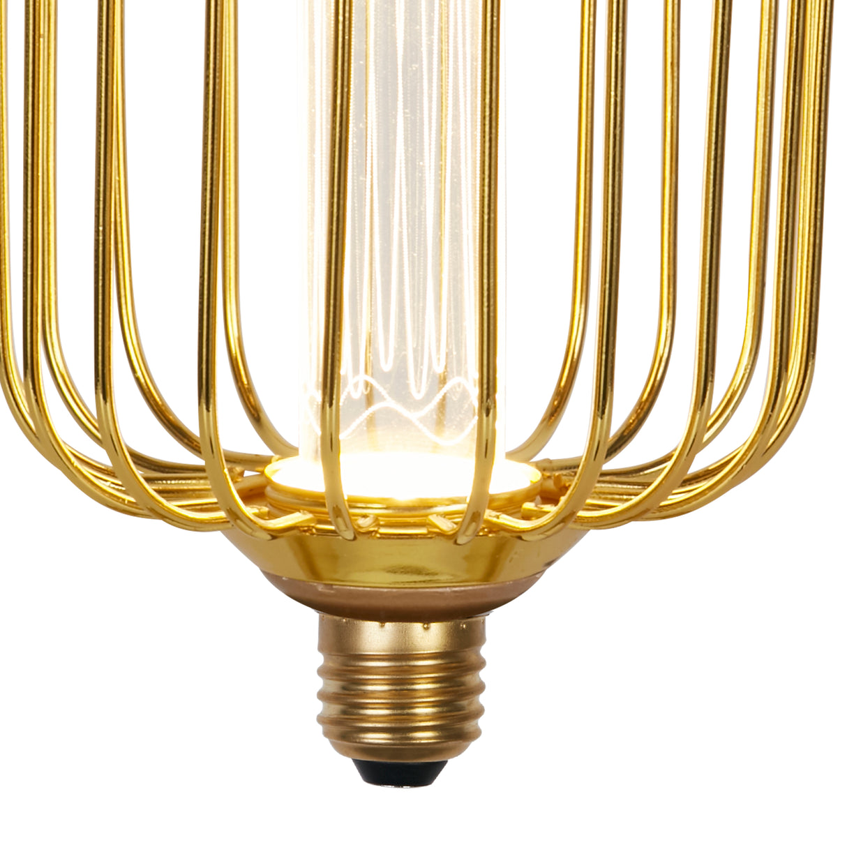 Searchlight Electric Drum Lamp - Gold Metal 26005GO