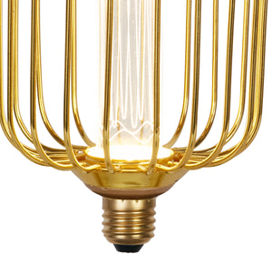 Searchlight Electric Drum Lamp - Gold Metal 26005GO
