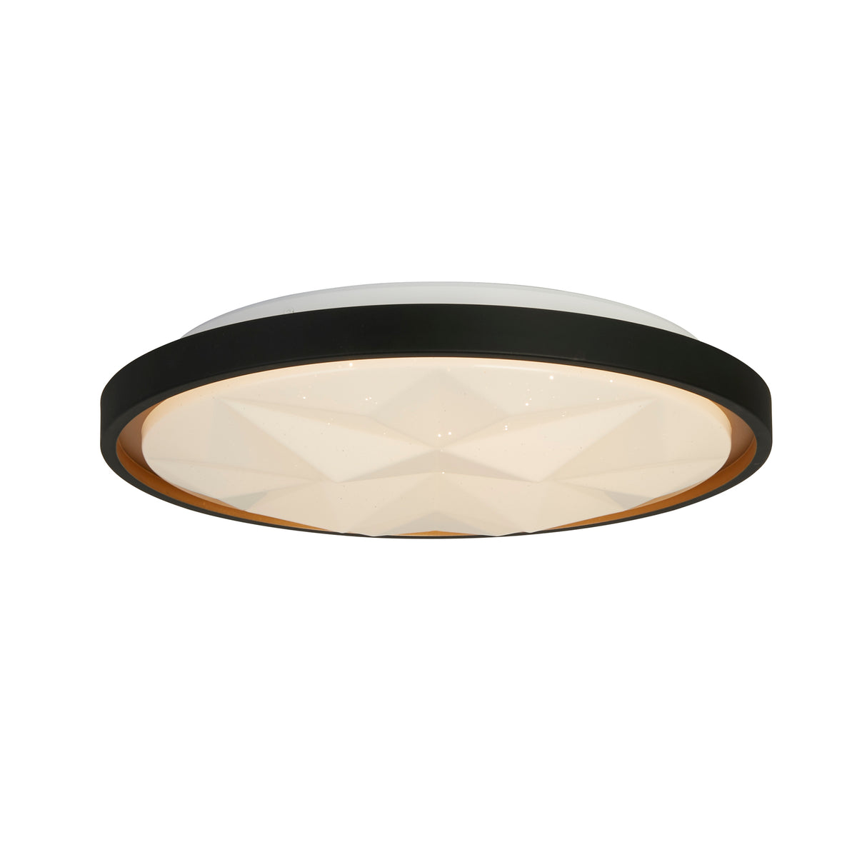 Satellite LED Flush, Black with Star Effect Diffuser