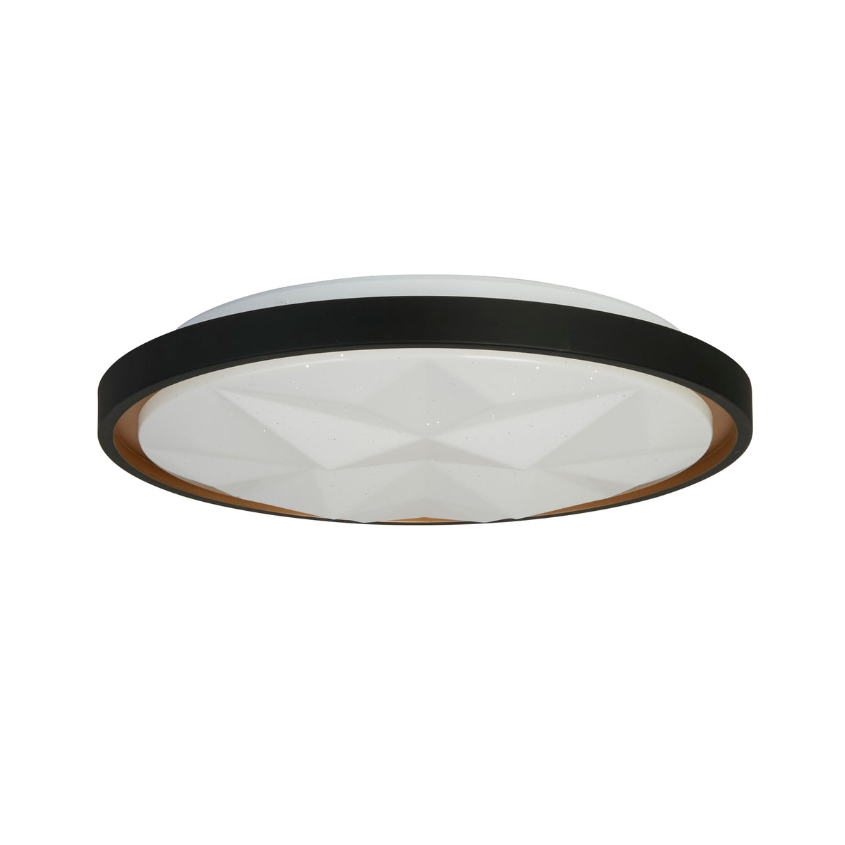 Searchlight Electric Satellite LED Flush, Black with Star Effect Diffuser 26185-415